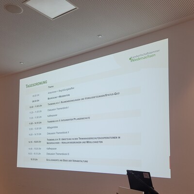 Infoveranstaltung 'Wasserschutz und Pflanzenschutz' im Rahmen der landesweiten Aufgaben § 28 NWG - © Lea Ball Infoveranstaltung 'Wasserschutz und Pflanzenschutz' im Rahmen der landesweiten Aufgaben § 28 NWG